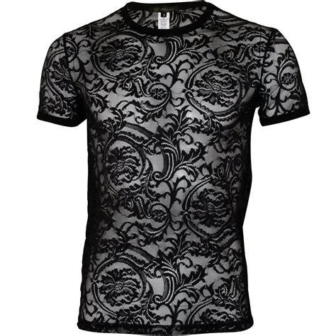 versace mens lace t shirt